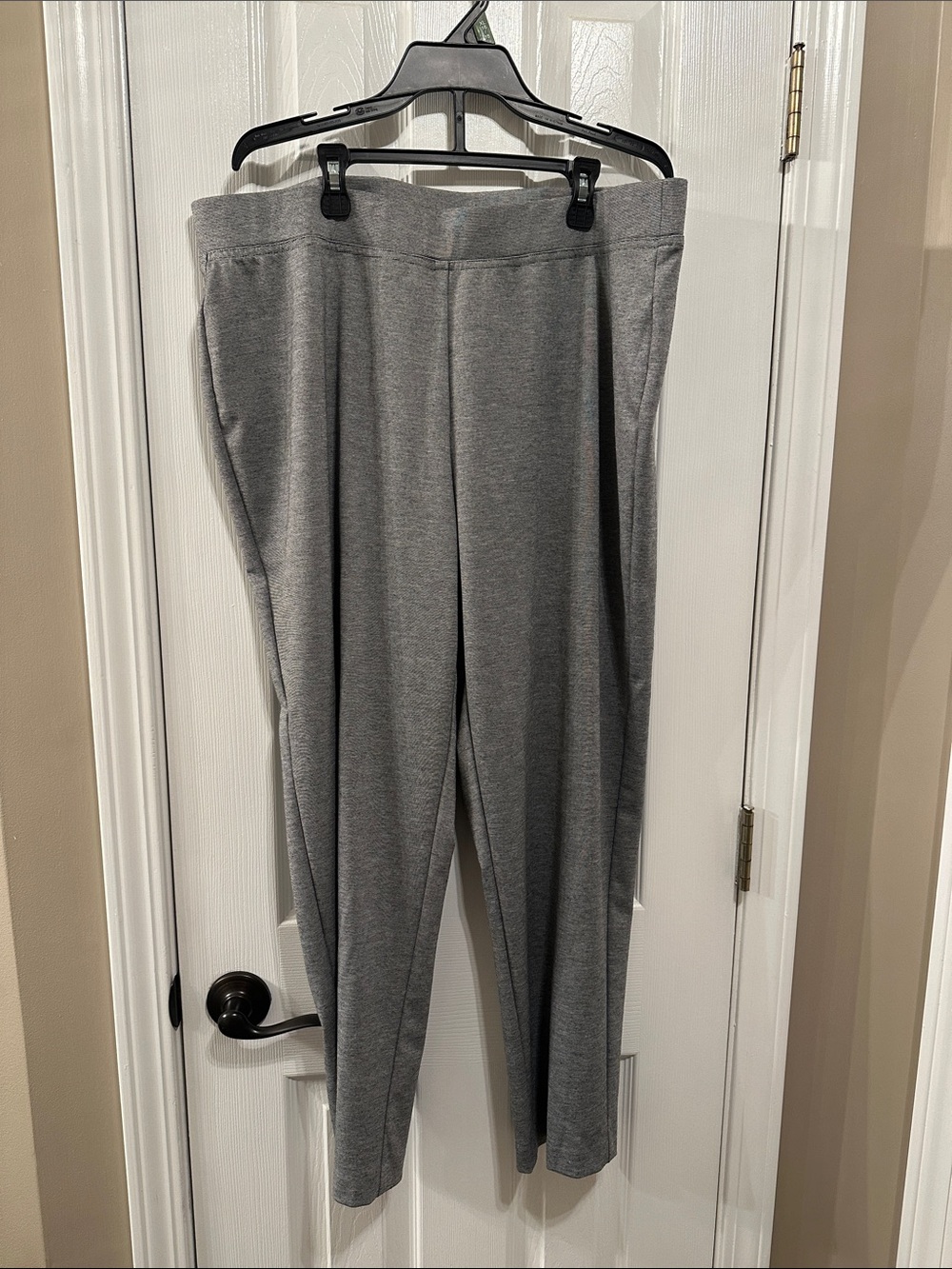 Alfred Dunner Gray Knit Pull-On Pants